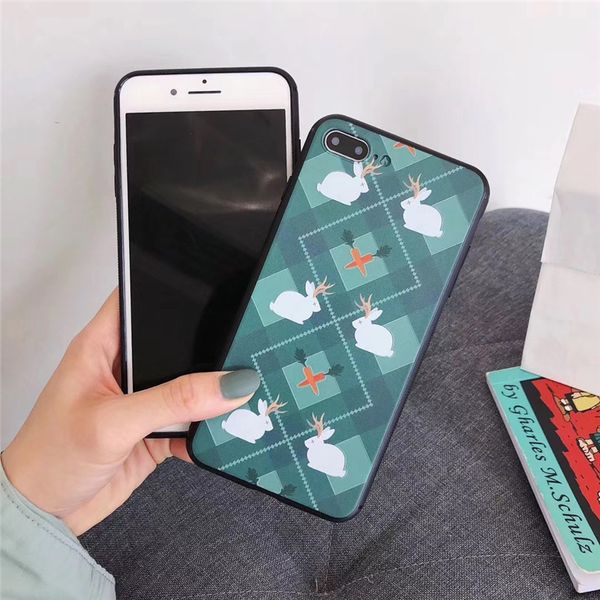 

one piece tpu phone case lovely and fashion for iphone 6s 7 8 p x xs designer phone back cover pig and rabbit
