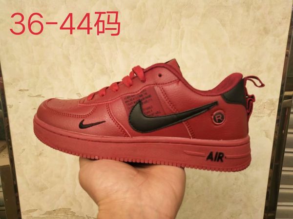 

brand latest luxury air fashion designer men women casual shoes force double hook running shoes breathable sports sneakers, Black