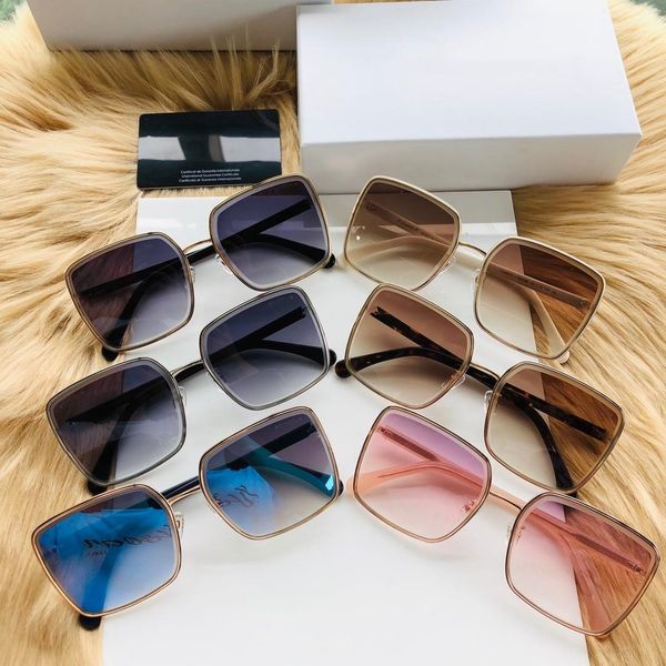 

luxury 4614 sunglasses for women designer popular fashion summer frame style uv protection lens come with package, White;black