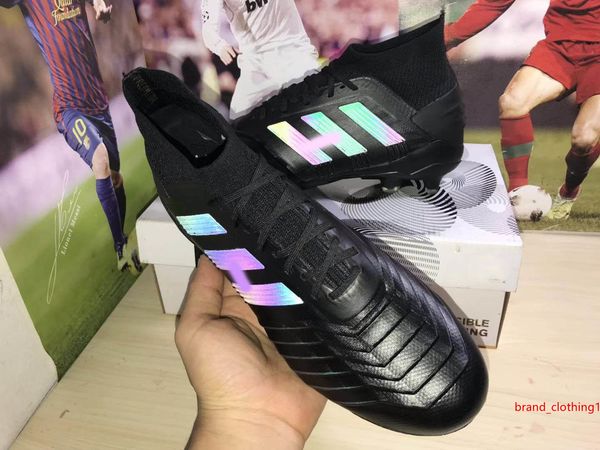 

горячий laceless прочный predator 19 мужчин футбол бутсы boots dark script входной код бутсы high top chuteiras де futebol