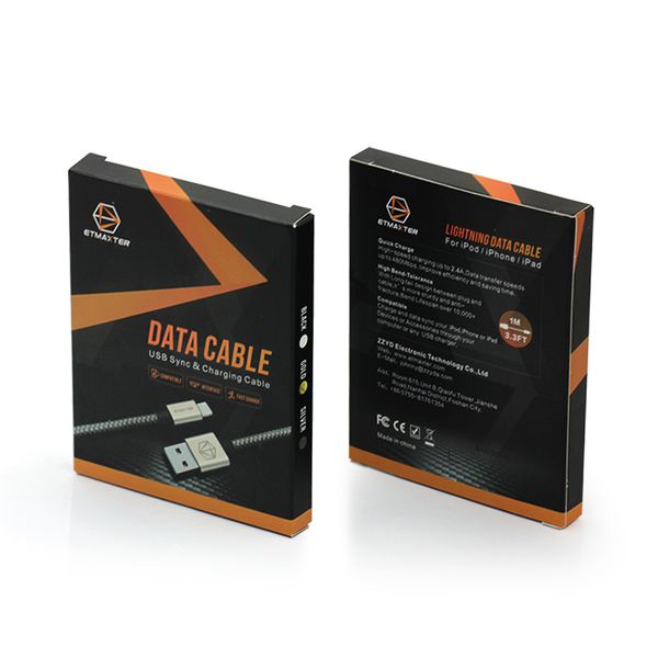 

etmaxter wearproof 1m 3.3ft high-speed 2.4a fast charging phone charge cables micro usb type c data line 3ft braided for android ois