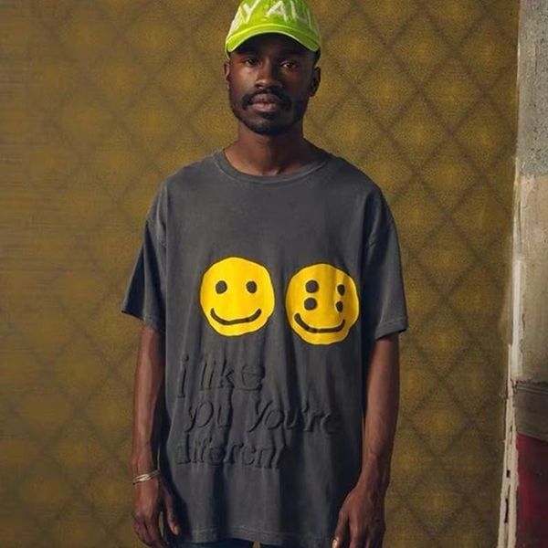 

20ss i like you tee мультфильм симпатичные футболки молодые моды короткие рукава лето high street мужчины женщины пары футболку hfymtx641, White;black