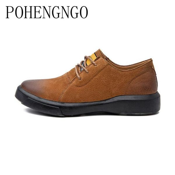 

2019 designer fashion comfortable casual shoes loafers men shoes lace-up split leather men flats moccasins, Black