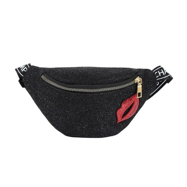 

fashion pu leather waist bag for women fanny pack money belt waist pouch phone pouch for girls chain pack bolso 2019 new