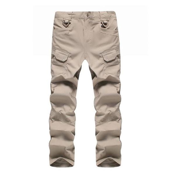 

man outdoor training many pockets classic fit casual cargo sports pants, Black;green