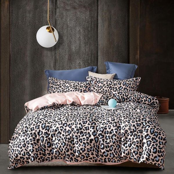 

bedding set leopard printed bed sheets egyptian cotton bed linen soft bedding satin white duvet cover set pillowcases bedspreads