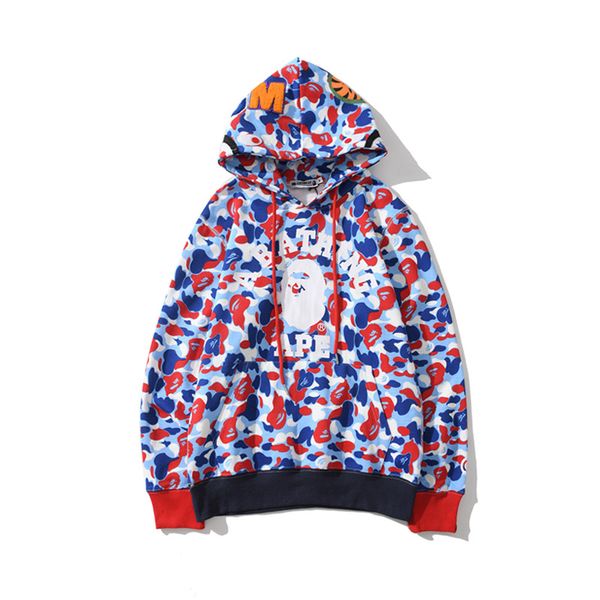 

new aape mens hoodie designer tide brand fashion pullover france paris limited shark hooded sweater street hip-hop trend personality sweater, White;black