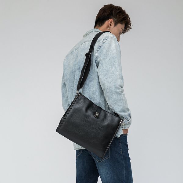 

leather bag men briefcase 2020 new business shoulder bags lapbag for men computer leather large capacity