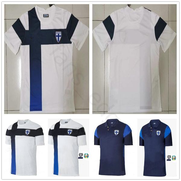 

20 21 finland soccer jersey home away pukki skrabb raitala lod jensen 2020 2021 maillots national team football shirt size s-xxl, Black;yellow