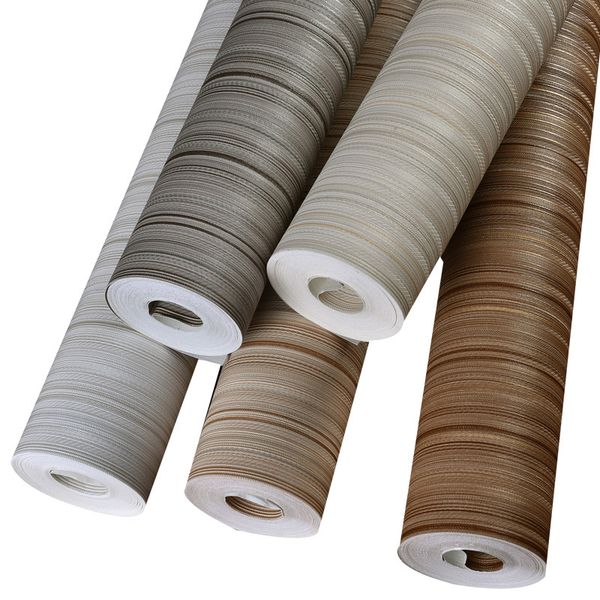 Stripe Thin Vertical Walltalk Wall Papers Grey Beige Waterproof Wallpaper Strip For Living Room Bedroom Walls Wall Decor Wallpapers For Mobile