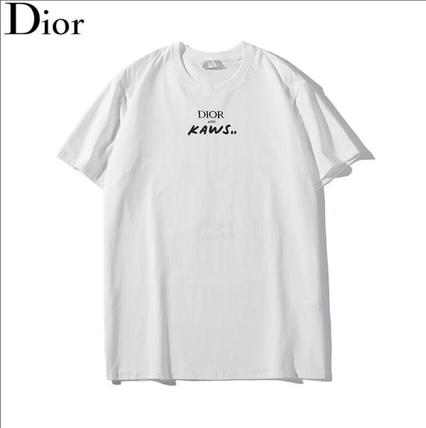 

new summer fashion designers men's shirt t-shirt letter embroidery t-shirt men's brand short-sleeved t-shirt women's shirt-01, White