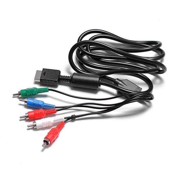 

6ft hd component rca av video-audio cable cord for sony playstation 2 3 ps2 ps3 connect hdtv or edtv for game console 2020 hot