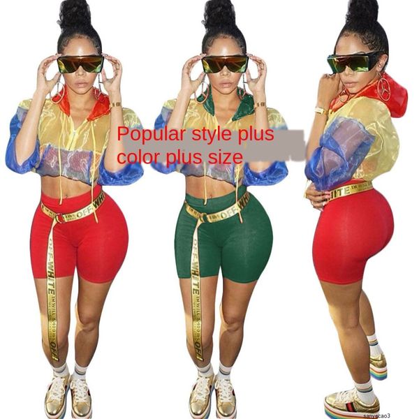 

womens designer two-piece short casual suithkkah, White