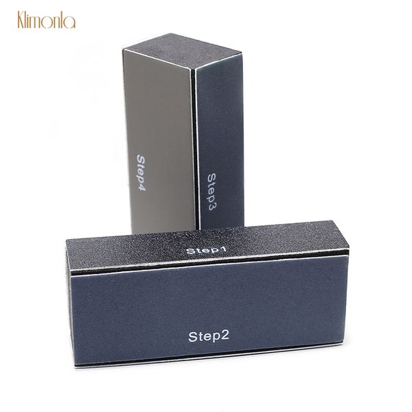 

2pcs black form nail art sanding files four sided nail buffer blocks uv gel polish manicure pedicure care grinding tools