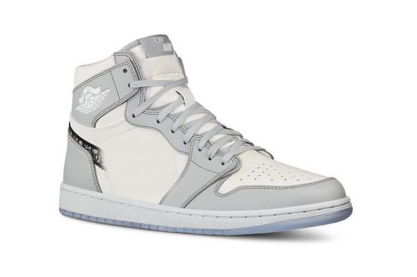 

2020 release authentic 2020dior x air 1 high og retro luxury basketball shoes man woman white grey black sports sneakers with original box