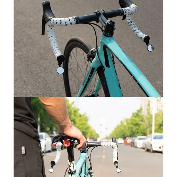 

end accessories easy install adjustable wide range mountain bike back sight reflector rear view mirror bicycle cycling black