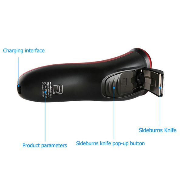 

2016 kemei 9013 1set 3 blade rotary electric shaver razor men face beard shaving machine groomer kemei 9013 hairclippers2011 skitb