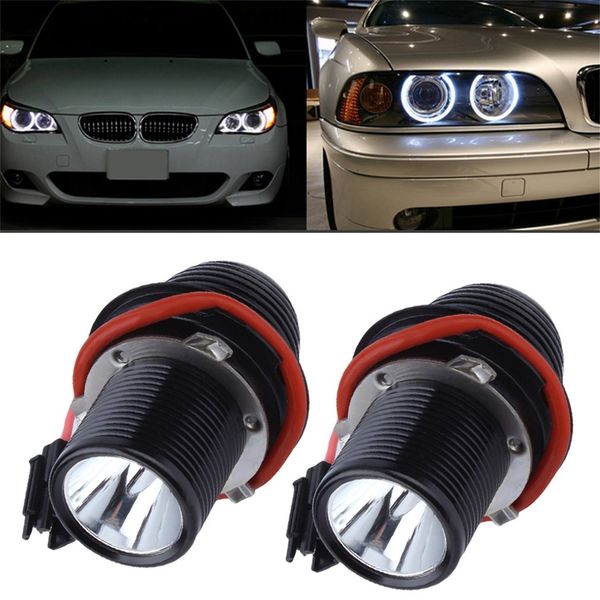 

10w pair angel eye light for e39 e60 5-series m5 x5 e53 e63 e65 x3 portable car halo light replacement lamp