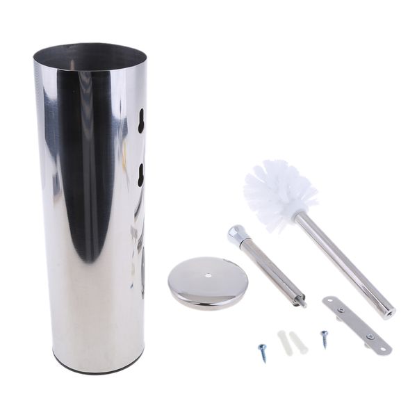 

stainless steel wall mounted home bathroom toilet brush and holder set