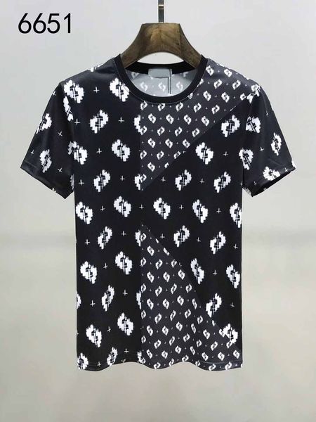

19summer men's t-shirt 3d graffiti black point print shirt european style fashion short sleeve hip hop t-shirt size m-3xl, Black;brown