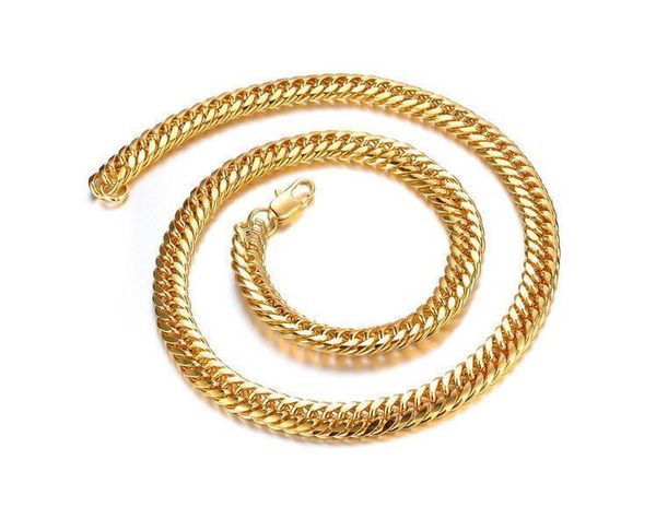 

18k gold, selling explosion models in europe and america , domineering cukuang gilt -intensive , men's necklace , kx627, Golden;silver