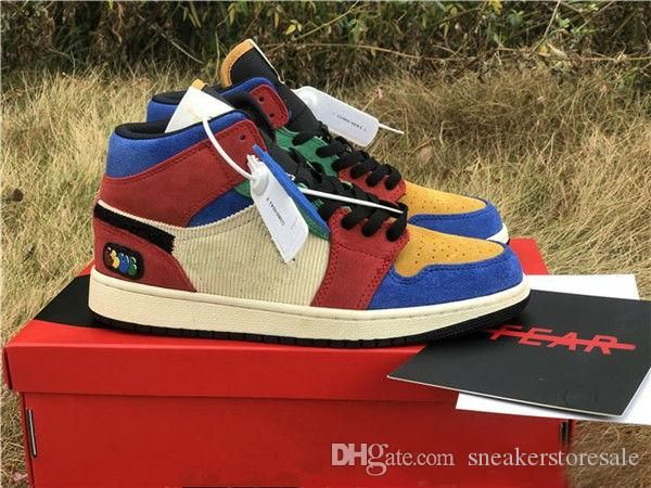 

новый выпуск синий большой х 1 раз в середине бесстрашный баскетбол обувь мужчины женщины 1с-синий великий бесстрашный спортивные кроссовки