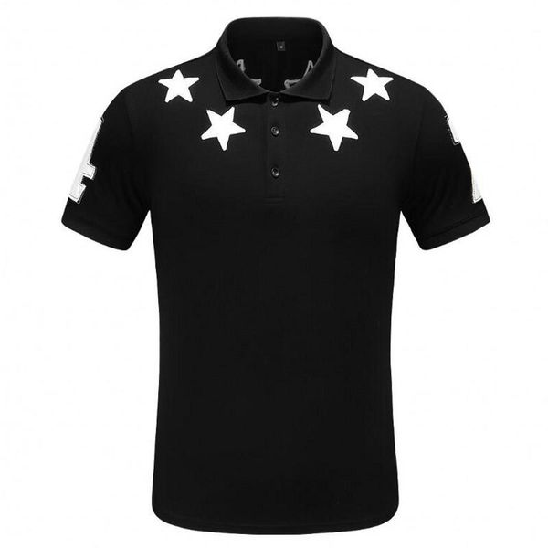 

mens designer polo shirt brand letter print t shirts for italy fashion polo shirt men high street cotton tags t shirts, White;black