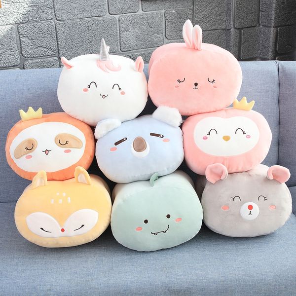 

8 стили симпатичные животные подушка мягкая животных / медведь winten рука теплая дети игрушки день рождения подарок для детей подарок