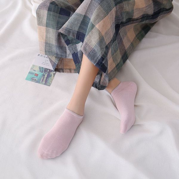 

quality women spring summer cotton no show socks breathable sweat-absorption boat socks female comfortable slippers bhs035, Black;white