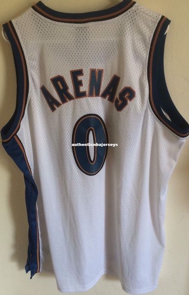 

дешево оптом gilbert arenas jersey ad # 0 мужская футболка жилет сшитые баскетбольные майки ncaa, Black;blue