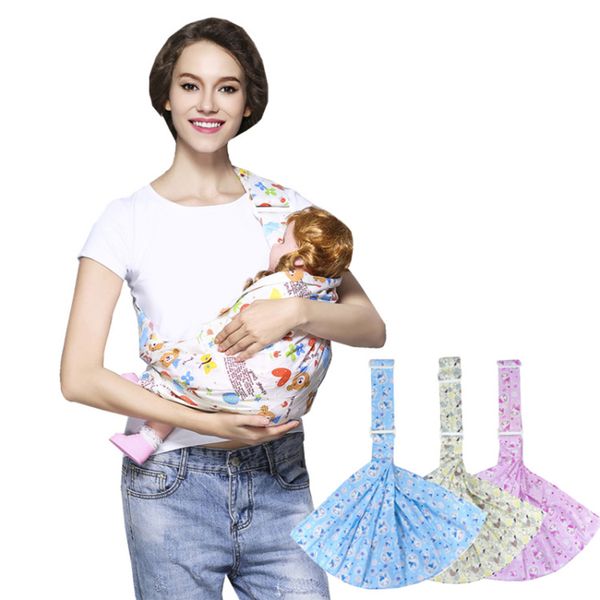 

3 in 1 baby carrier cotton cross-over infant wrap breathable soft horizontal carry baby sling for outdoor travel 15kg 0-36m