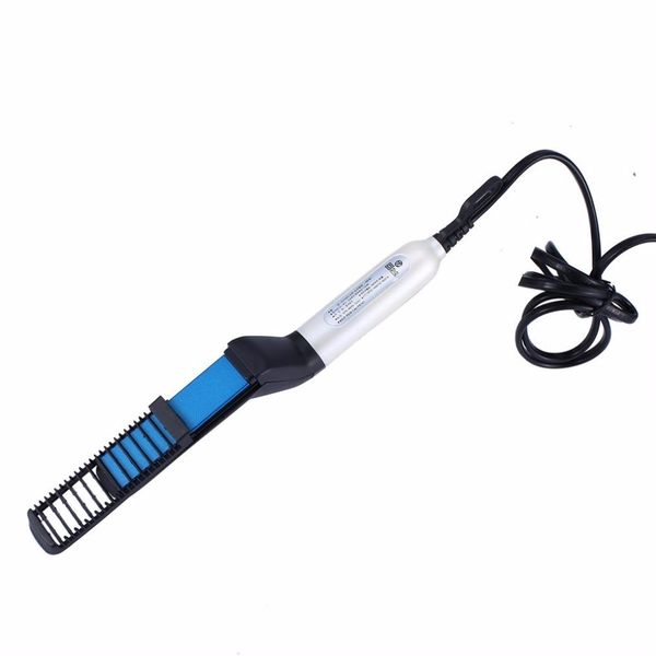 

multifunctional hair comb brush quick beard straightener curling curler show cap men beauty hair styling tool