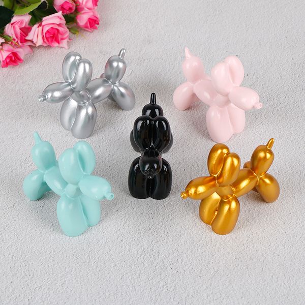 

balloon dog resin crafts cute small sculpture gifts fashion cake baking home decorations party dessert deskornament 5 colors