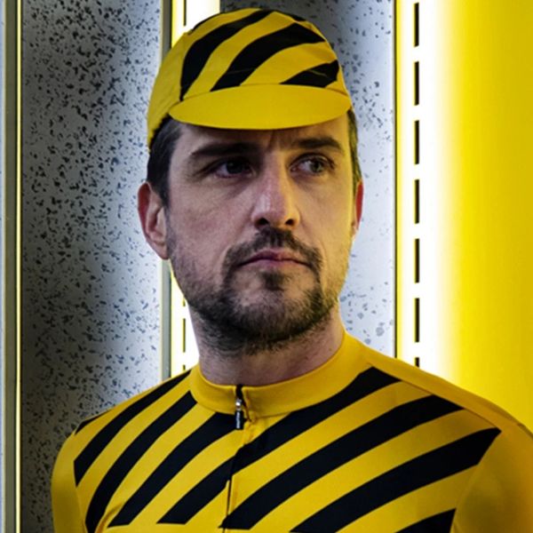 

54-62cm 100% polyester cycling cap 2020 mtb riding wear yellow factory pattern  fits all breathing quick dry, Black