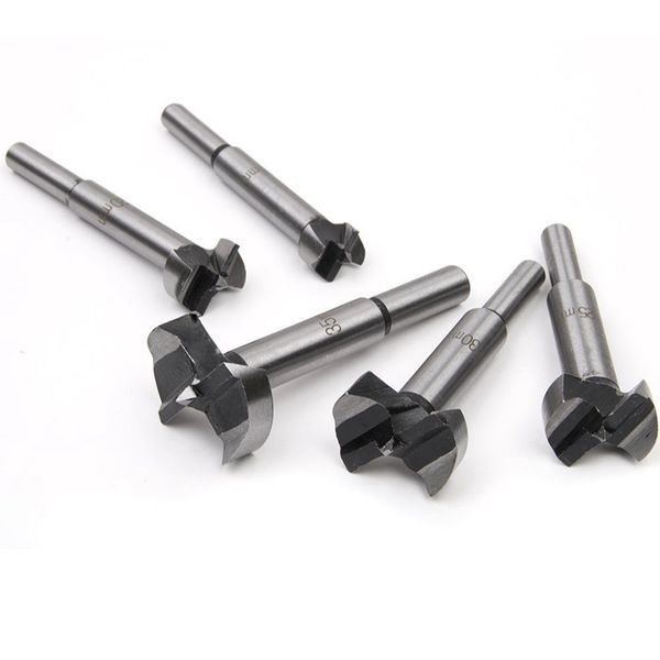 

forstner drill bits - 5pcs 15-35mm woodworking hinge boring hole saw drill bit set for wood plastic plywood