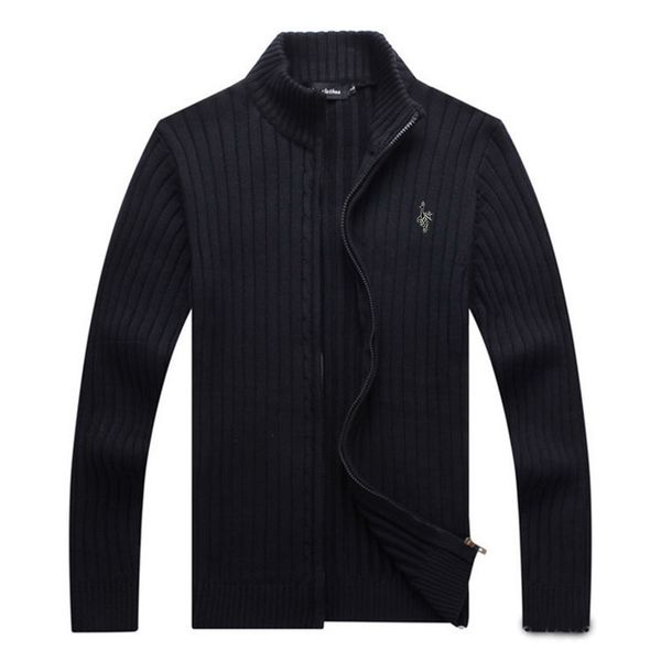 

men's sweaters sweater men autumn winter cotton thick male cardigan zipper digital peacock brand clothing outwear knitting sweter 3xl, White;black