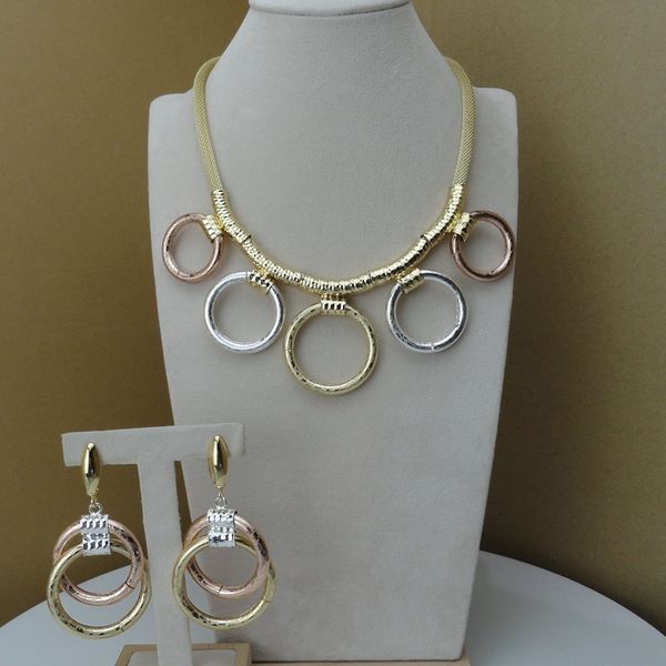 

yuminglai dubai costume jewelry sets unique design for women fhk7716, Silver