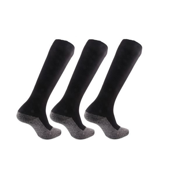 

brothock black 35 degree silver filament warm socks outside sports skiing skating compression stockings mountaining ski socks