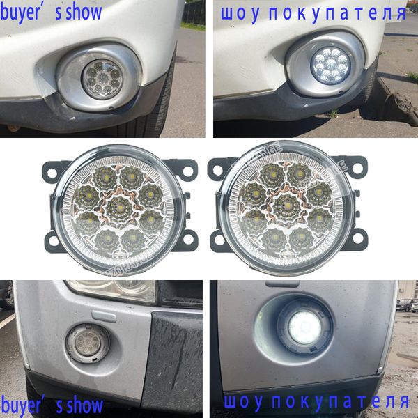 

car-styling 6000k 12v drl fog lamps lighting led lights 9w /1 set for mitsubishi triton l200 outlander 2 pajero 4 galant grandis