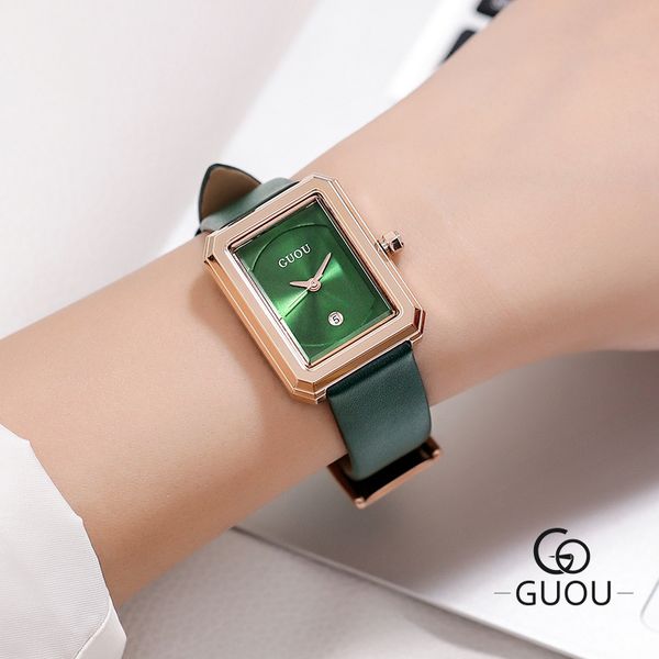 

small dial green rectangle women watches fashion women bracelet quartz watch ladies casual watchwatch drop shipping zegarek dams, Slivery;brown