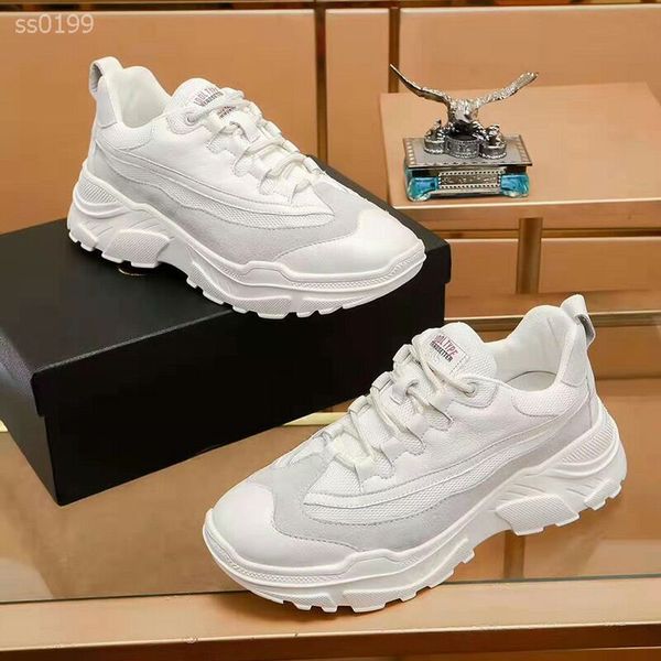 

new 2020 mens keep warm classic handsome shoes mens white shoes fashion party platform shoes custom athletics flat height sneakers, Black