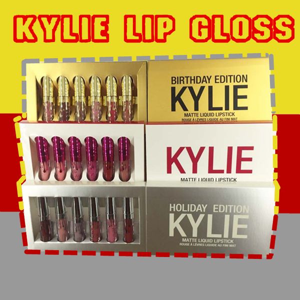 

Lip glo 6 color a et of ix matte himmer long la ting waterproof