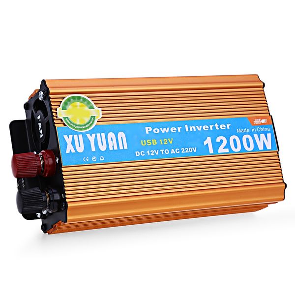

ollymurs 1200w dc 12v to ac 220v adopting aluminum alloy case, antioxidant, sturdy and durable car power inverter xl-69