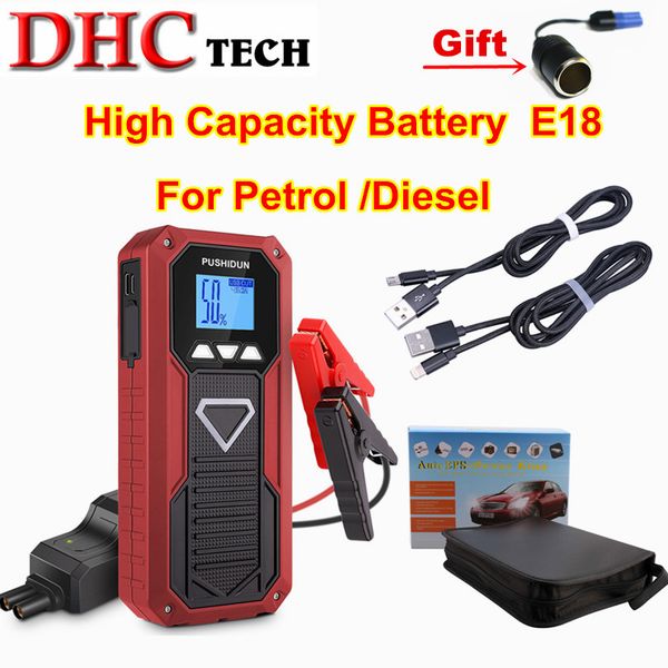 

high power e18 car jump starter 12000mah power bank 800a portable car battery charger 12v starting device for truck