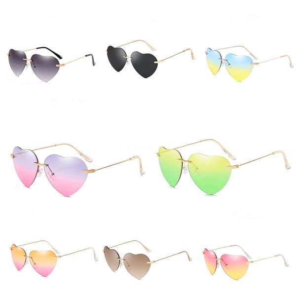 

высокое качество в форме сердца солнцезащитные очки мужчины женщины cassdall черный металлический каркас 54 мм стеклянные линзы вождения очк, White;black