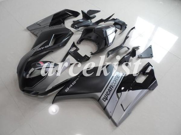 

4 подарки новый abs инъекция полный обтекатели комплект, пригодный для ducati 848 evo 1098 1198 1198s 2007 2008 2009 2010 2011 2012 body наб