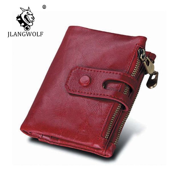 

wallet crazy horse genuine leather men's short wallets coin purses male small vintage zipper&hasp male short men wallets 3578, Red;black