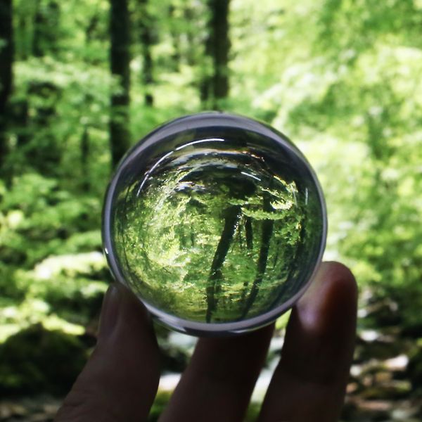 

1pc 50mm clear round transparent glass crystal ball healing sphere pgraphy props home decor