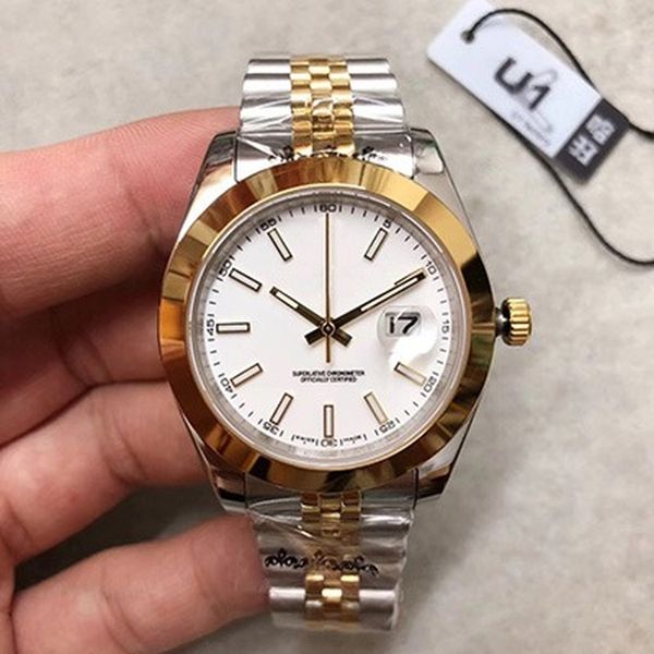 

u1 завод datejust человек часы сапфир механические автоматические часы мужские из нержавеющей стали бизнес мода наручные часы festina подарк, Slivery;brown