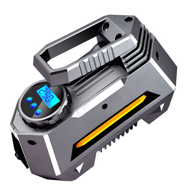 

12v 120w 120psi larger flow portable accessories digital emergency led display air compressor super bright car tyre inflator